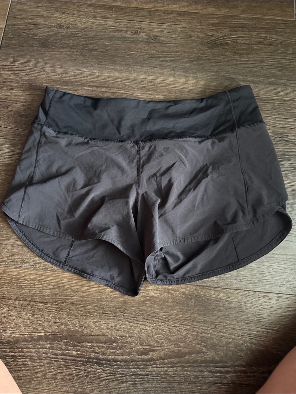 lululemon athletica Black High-Waist Athletic Shorts